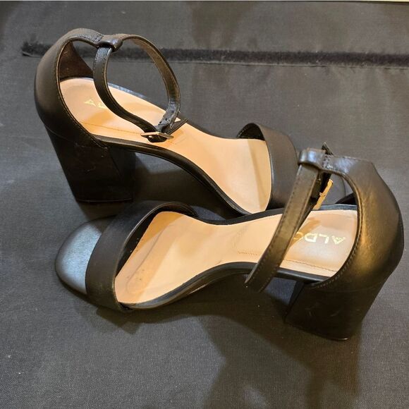 ALDO CHUNKY HEELS OPEN-TOE WOMEN'S DRESS SANDAL - Picture 16 of 16